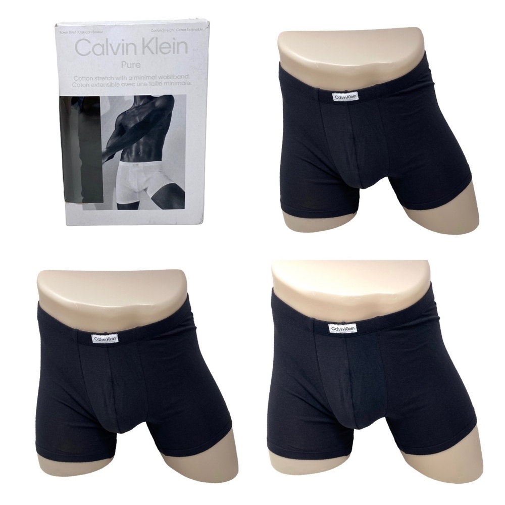 Calvin Klein Underwear Men Size Pure Cotton Stretch 3 Pack Boxer Brief NB3263001